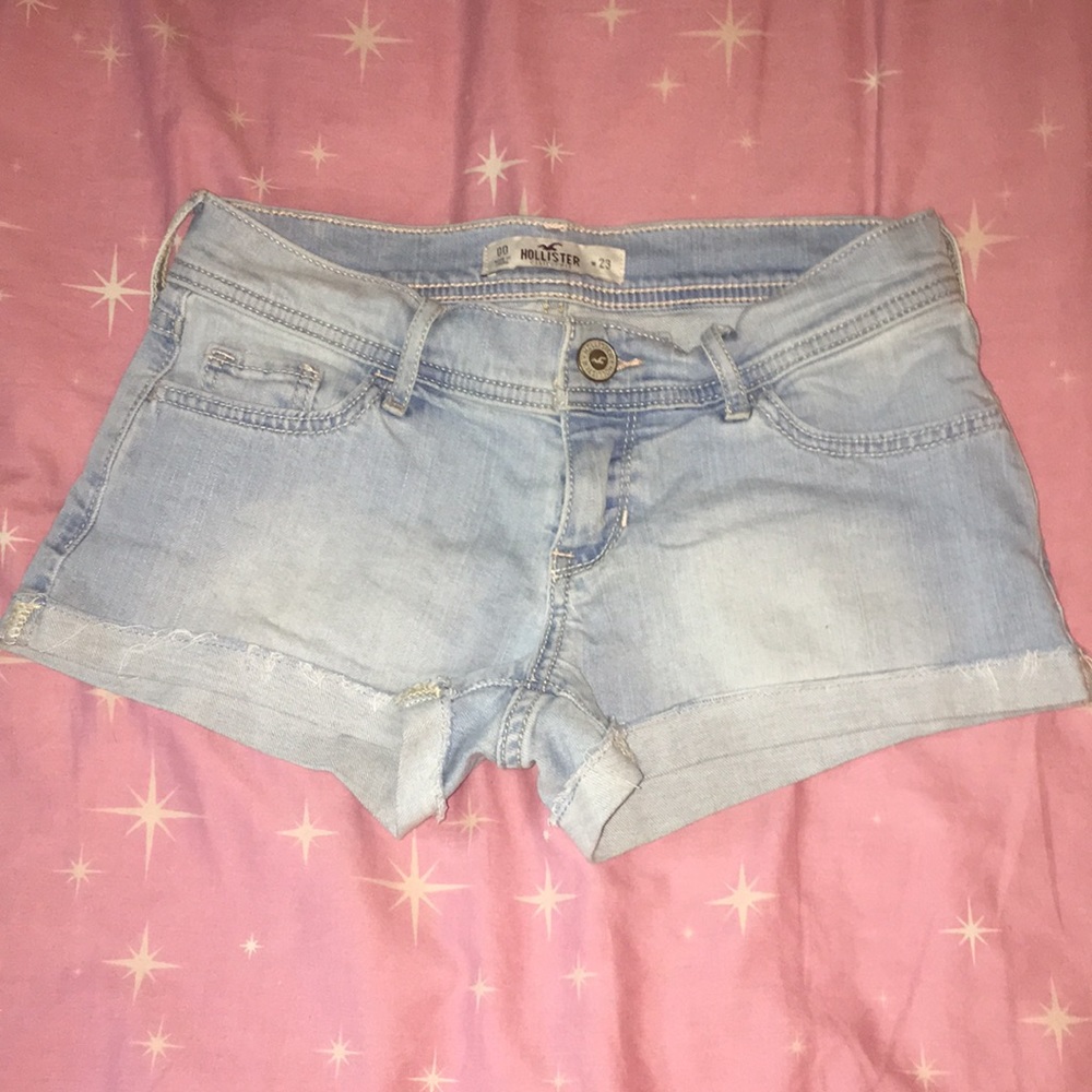 light wash shorts